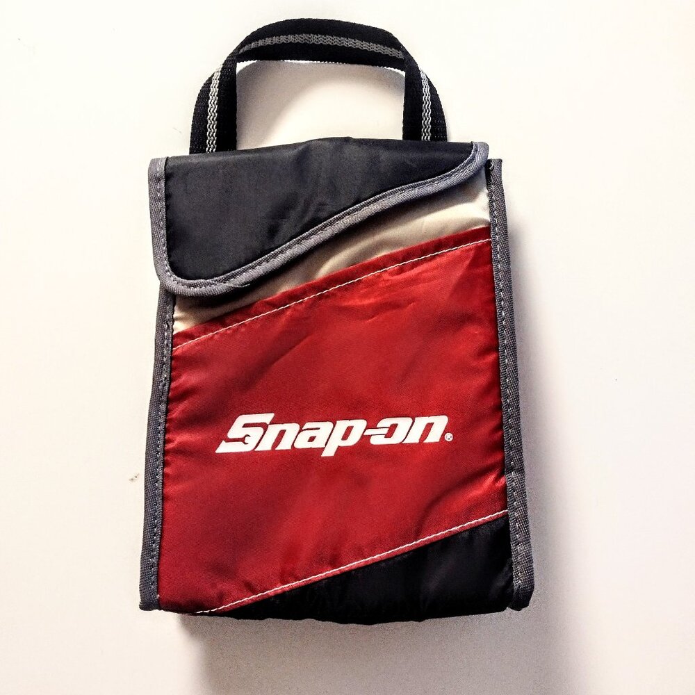 Snap-on Tools Sm. Nylon Insulated Lunch Bag ~ Front & Bottle Pockets ~ NEW woTag